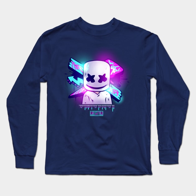 Marshmello Music Long Sleeve T-Shirt by DenielHast